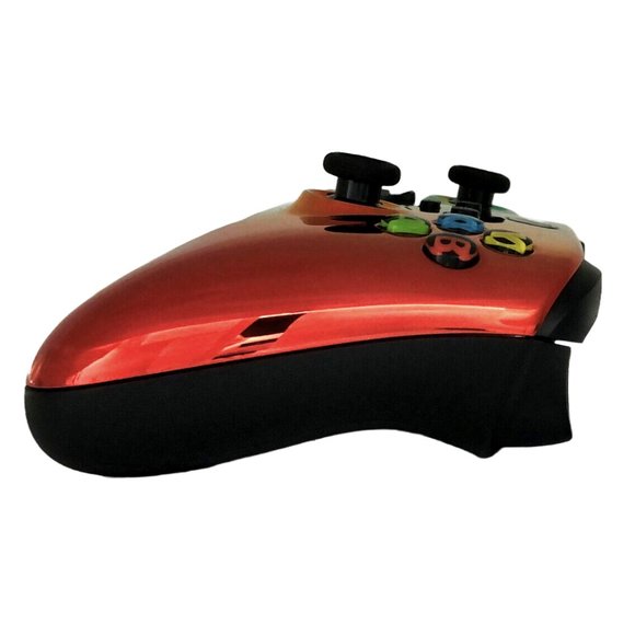 Custom Xbox Series X / S Wireless Controller - Glossy Chrome Green Gold Red - Picture 7 of 8